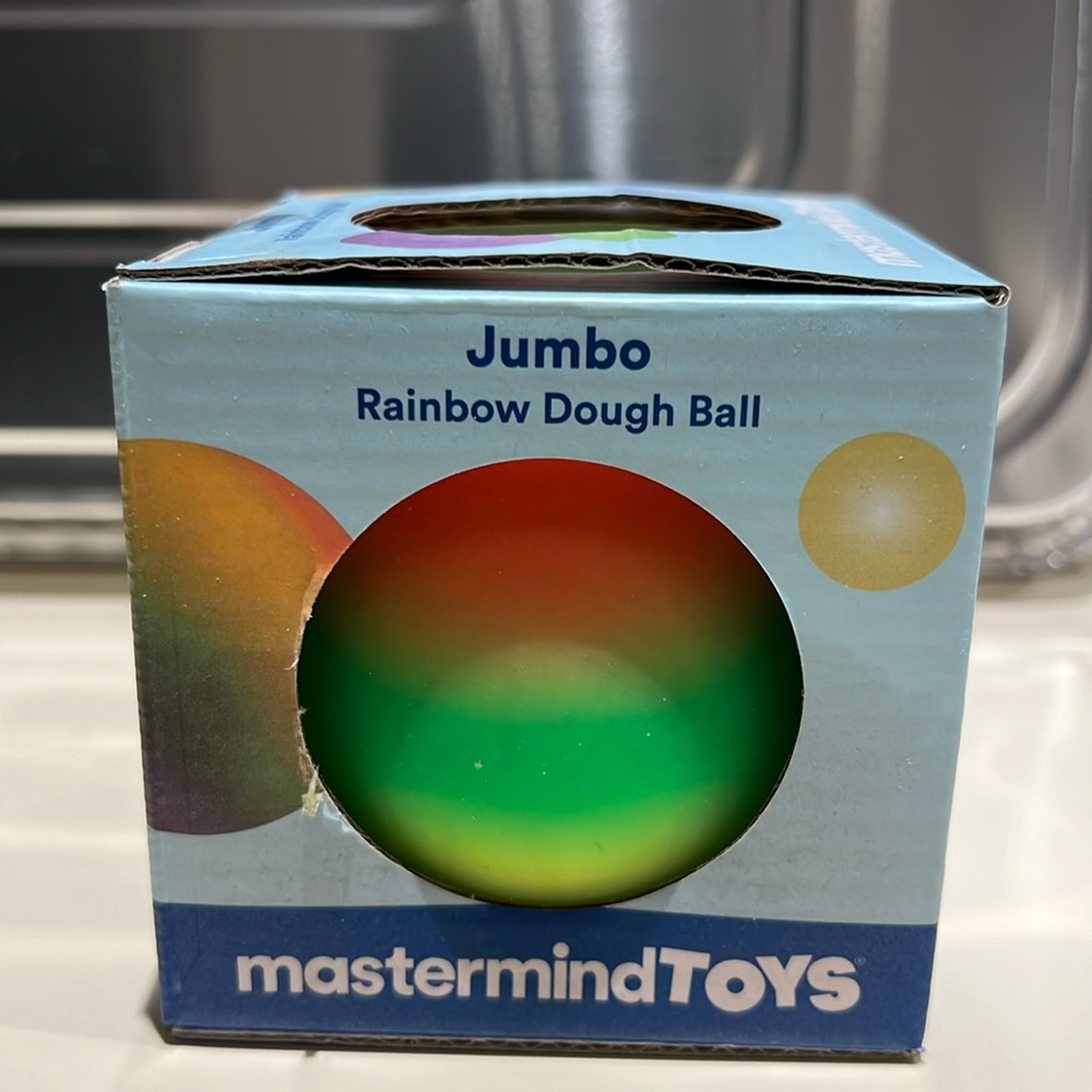 Jumbo Rainbow Dough Ball NIB